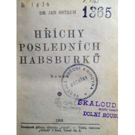 Hříchy posledních Habsburků (román, Habsburkové)